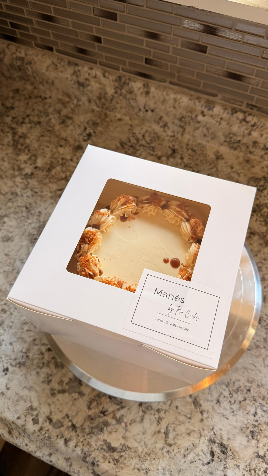 Pandan Gula Melaka Cake