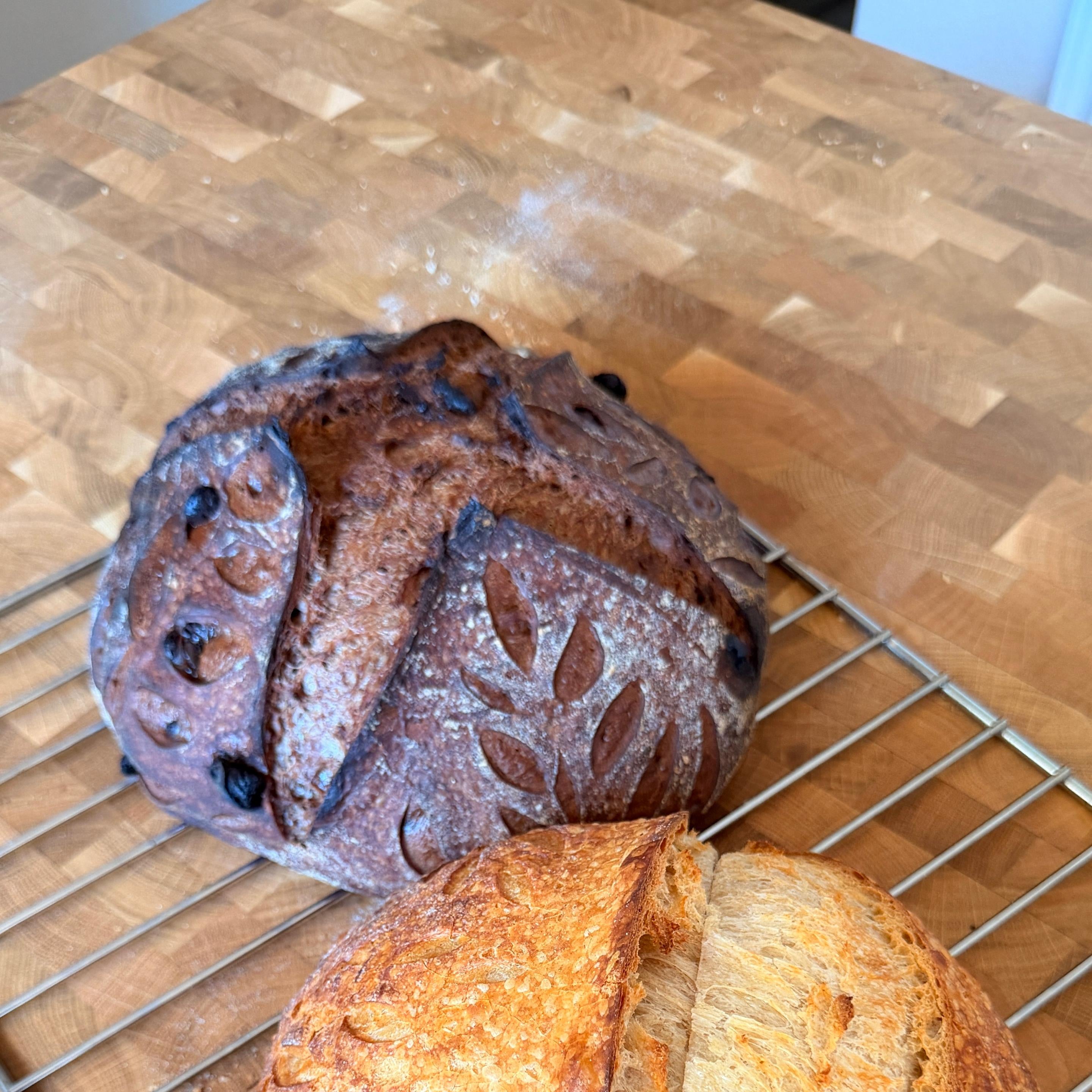 Chocolate Espresso Sourdough Loaf