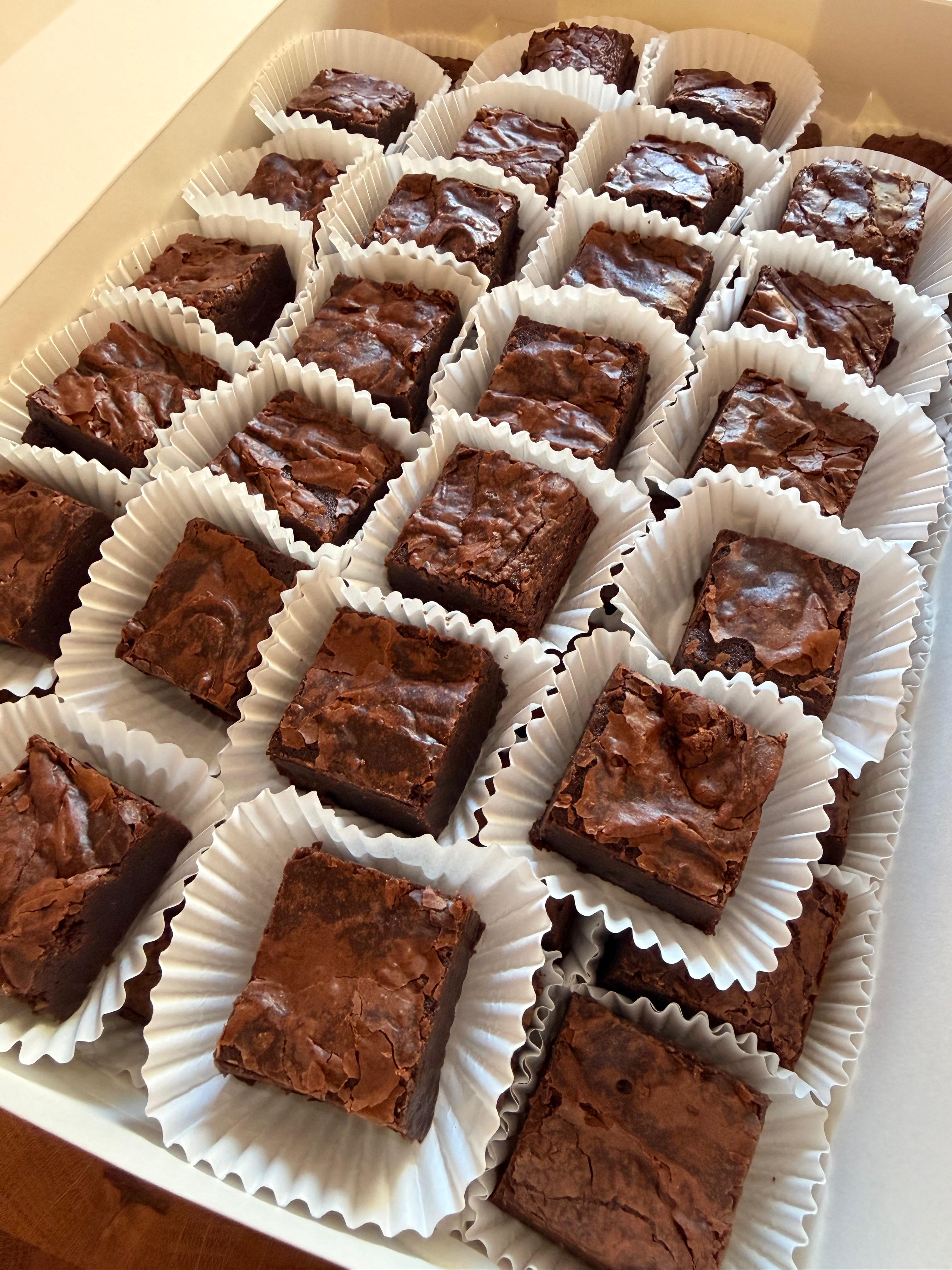 Sourdough Dark Chocolate Brownies