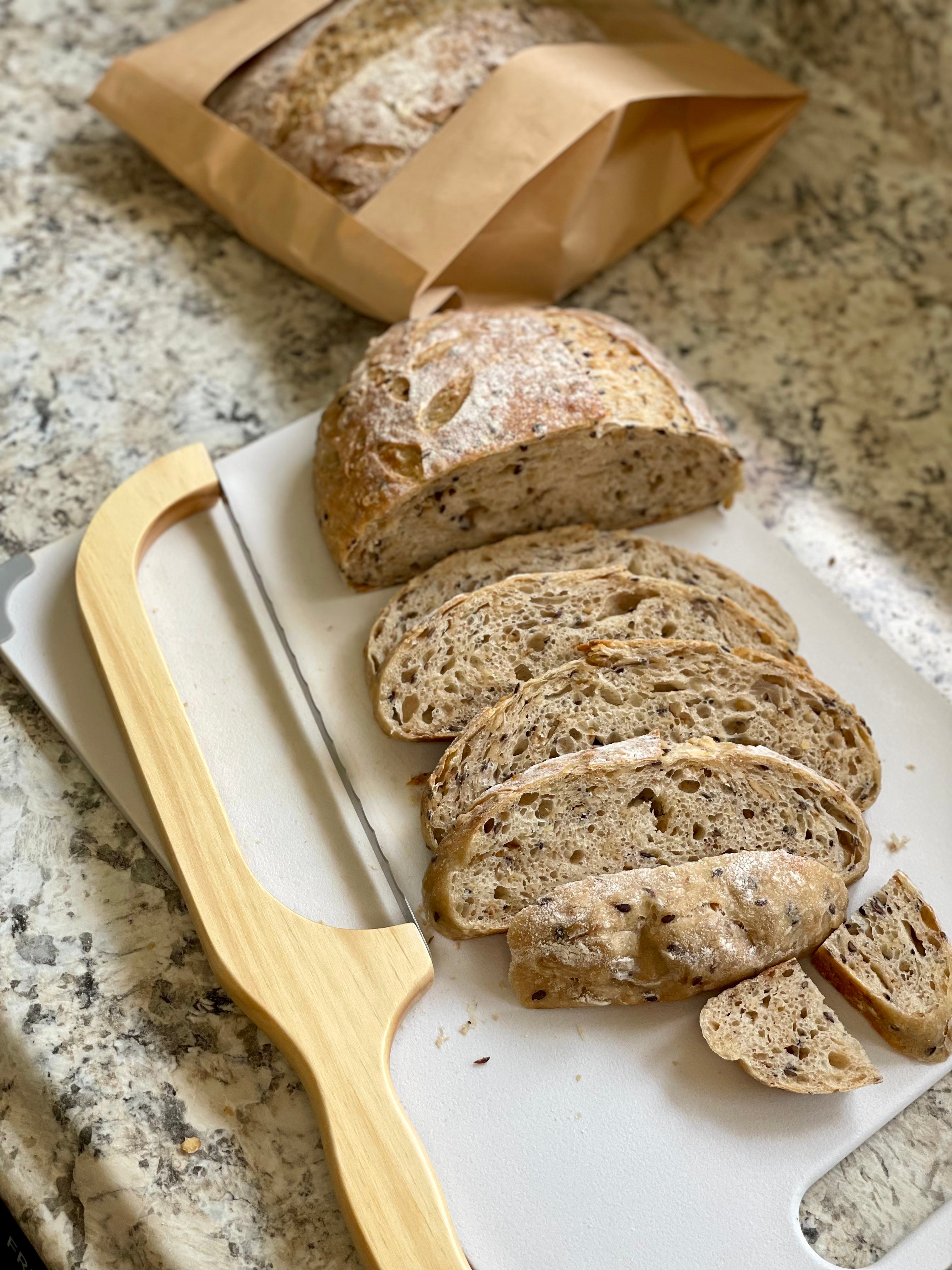 Butter Oatmeal Sourdough Bread